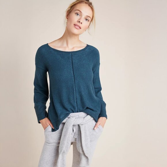 Anthropologie Saturday Sunday Kiera Tie-Back Hacci Top - sz Small - Picture 1 of 4